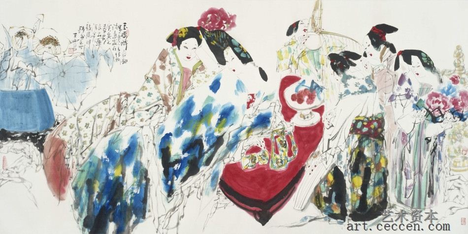 玉楼醉春图 365×143cm 2010年